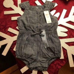 Baby Gap Denim Baby Girl Romper